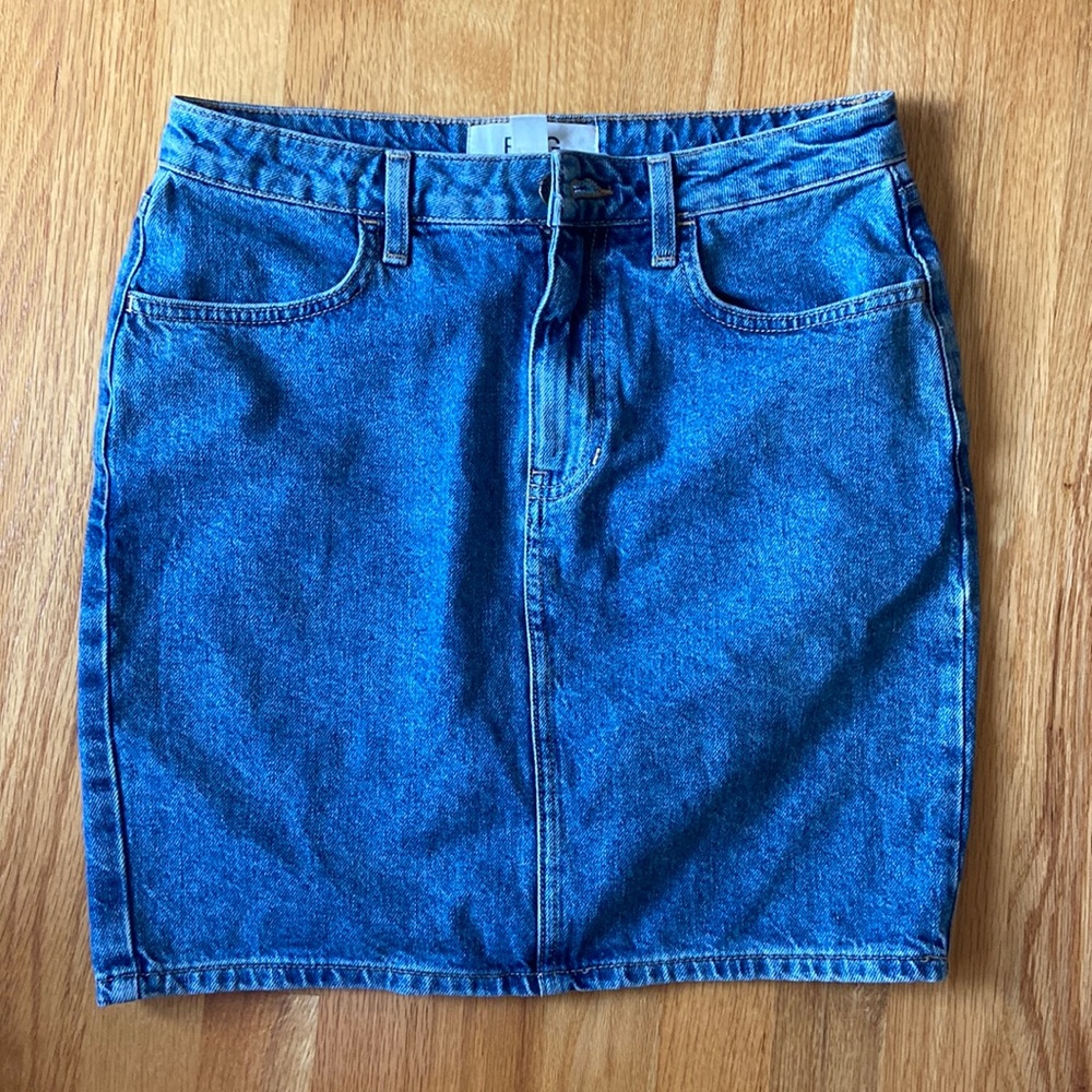 Denim mini skirt